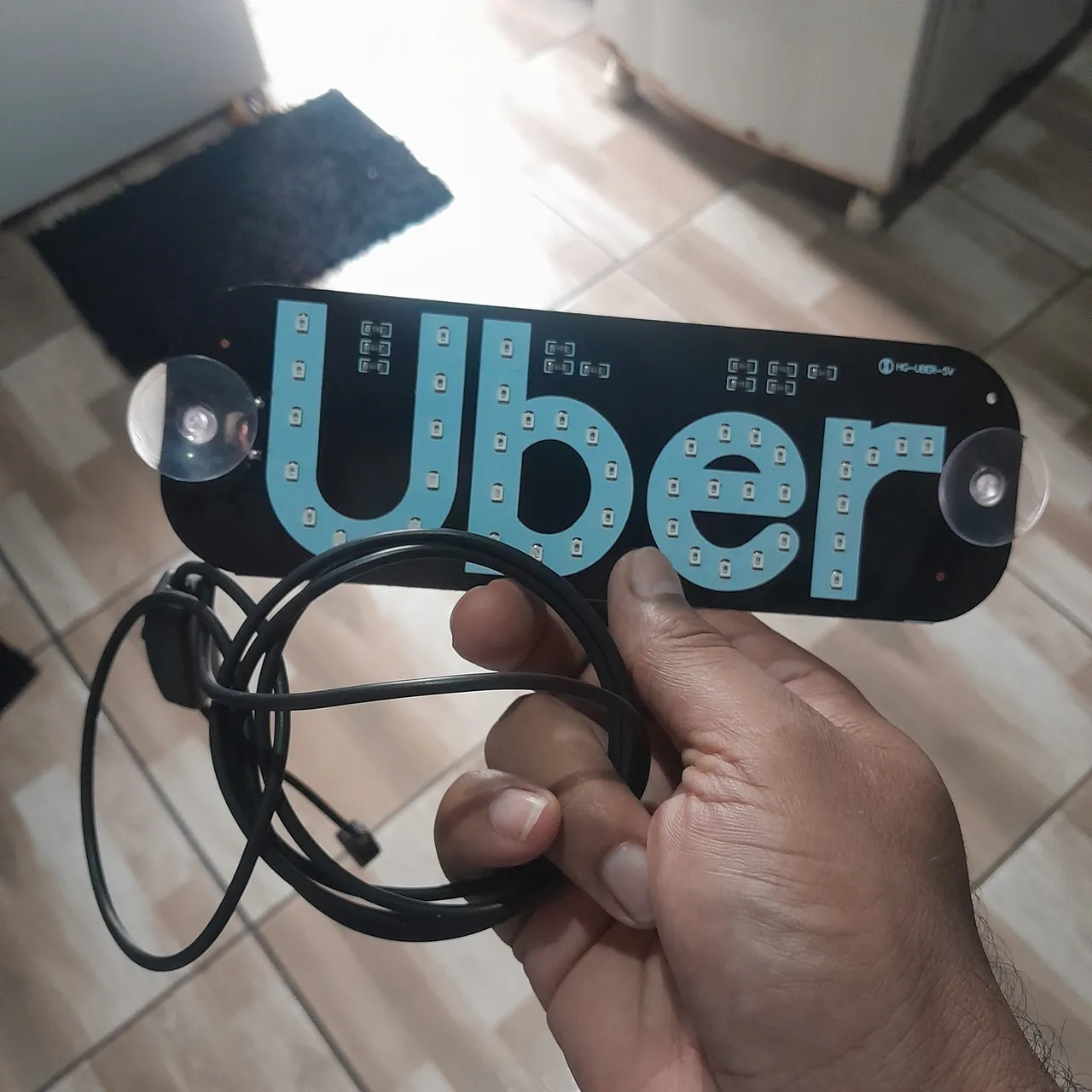 Placa LED Uber para carro - semi novo
