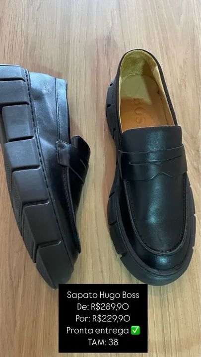 Sapato slip on tratorado 