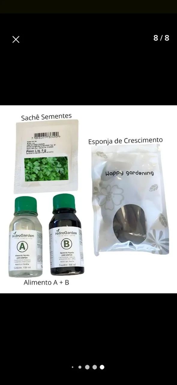 Kit orta inteligente + sementes com alto irrigação e iluminação led  - Foto 4