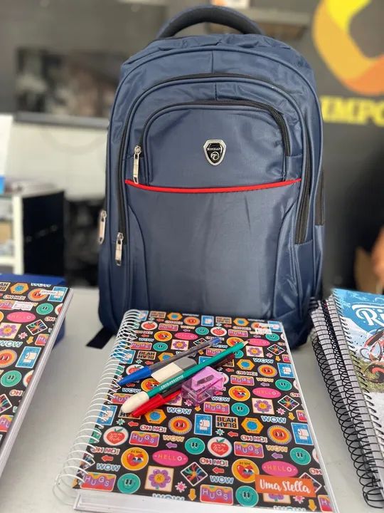 Kit Volta as aulas Mochila Caderno e Lápis - Foto 5