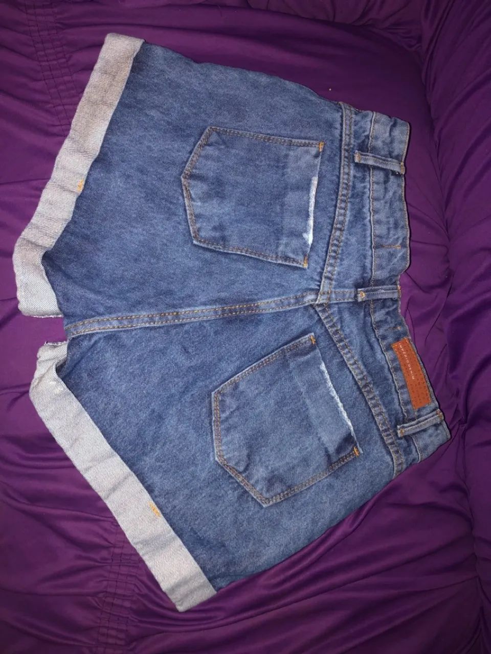 Shorts Jeans Destroyed Imperi Denim - Foto 2