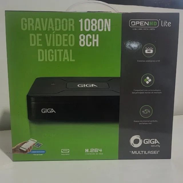 DVR GIGA 8 Canais + HD 1TB | Acesso Remoto | R$ 420