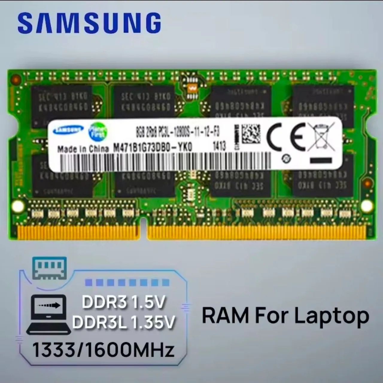 Samsung DDR3L RAM Memory 8 GB 1600 MHz64739261019139120