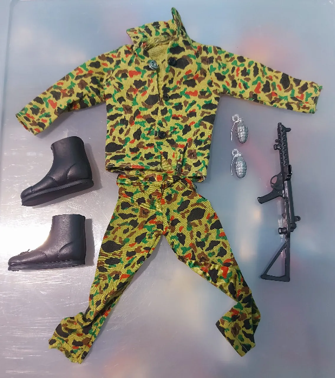 Conjunto Action Man Palitoy Royal Marines Combat Uniform 1980 Vintage