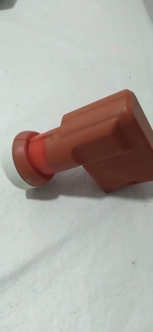 LNB Receptor de Satélite - Simples (Usado - vermelho)