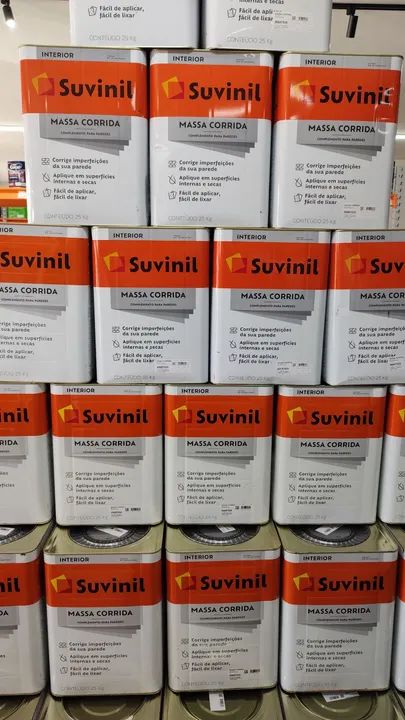 MASSA CORRIDA SUVINIL 25KG R$74,90