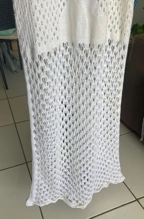 Vestido longo de crochê - Foto 5