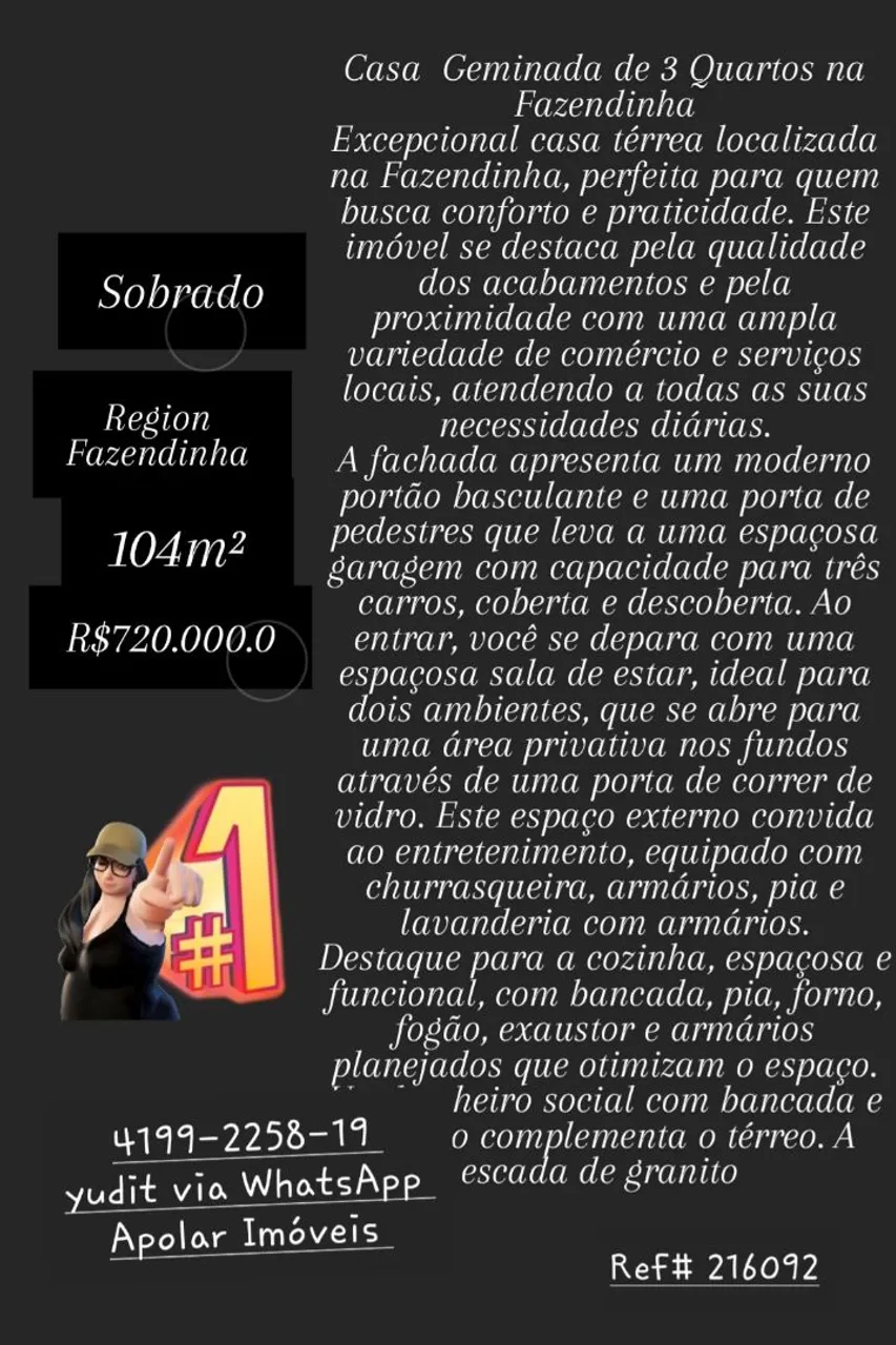 Sobrado em fazendinha