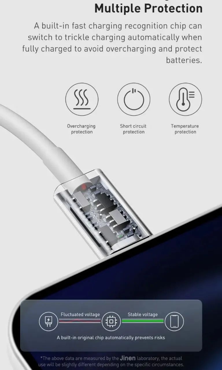 Cabo Turbo Lightning para USB-C  P/ iPhone 2m qualidade original  - Foto 4