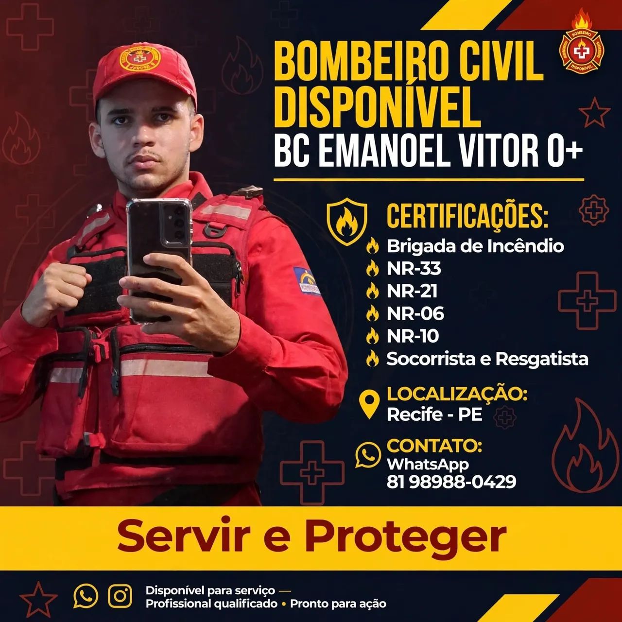 Bombeiro Para Eventos .