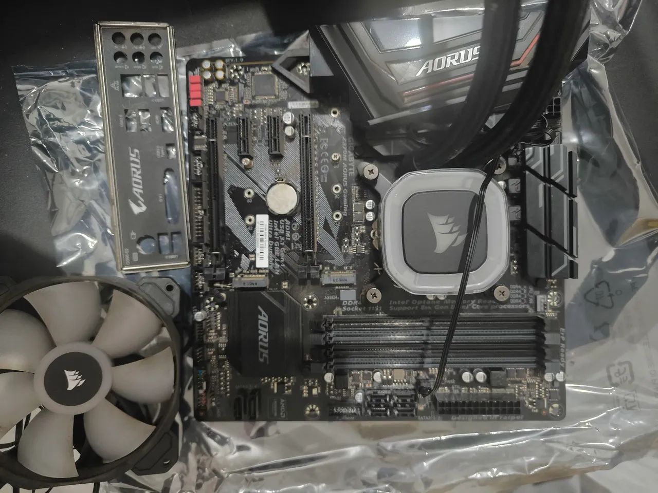 Kit Pc - Placa mãe/processador/memória/water cooler