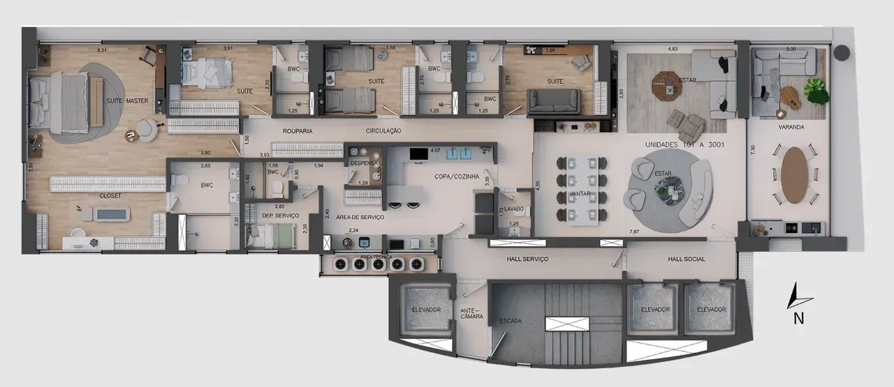 PLANTA 261m²