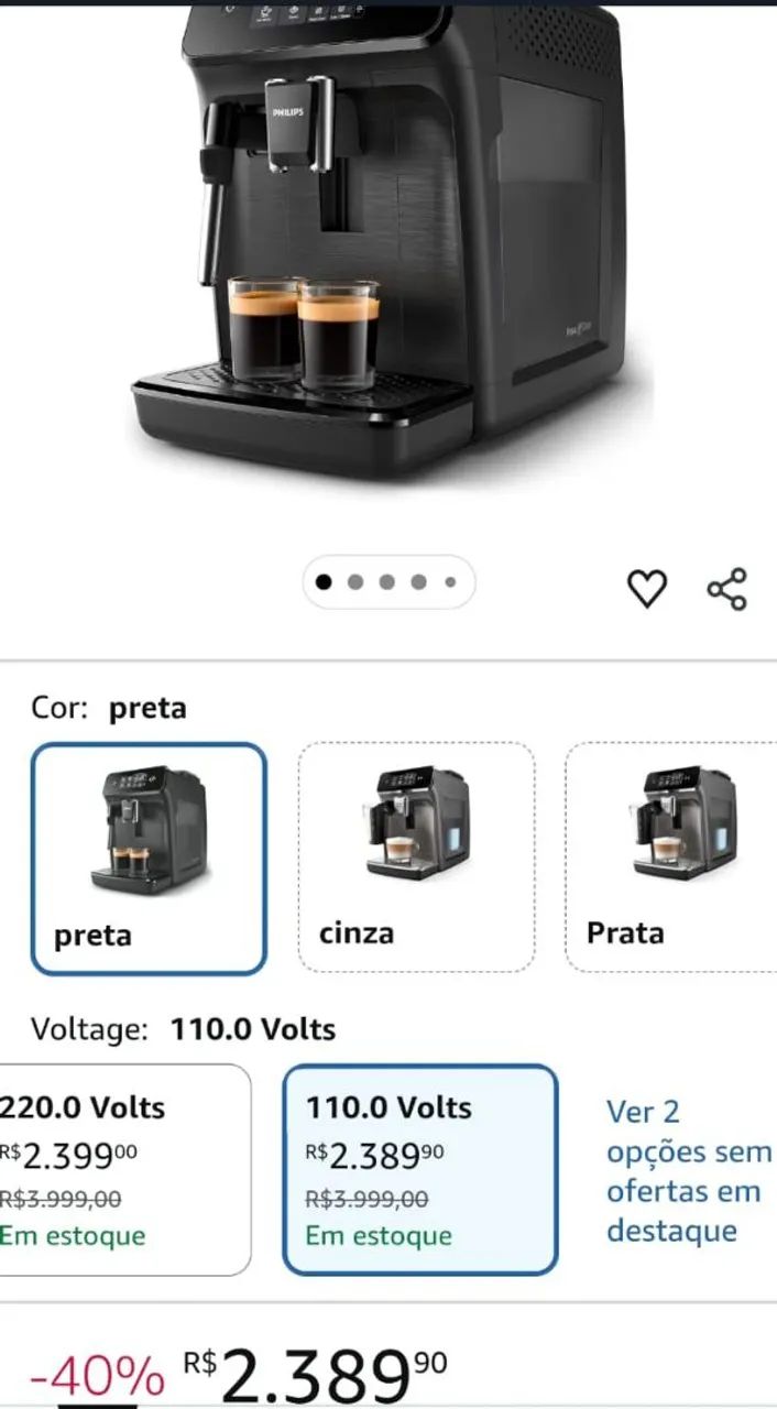 Cafeteira super automática Phillips Walita 1200. - Foto 3