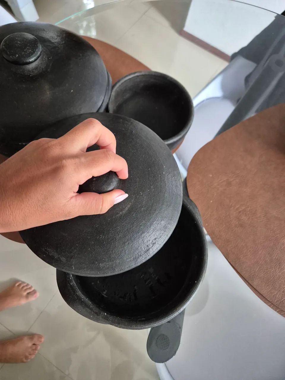 2 Panelas e uma cumbuca de barro - Foto 2