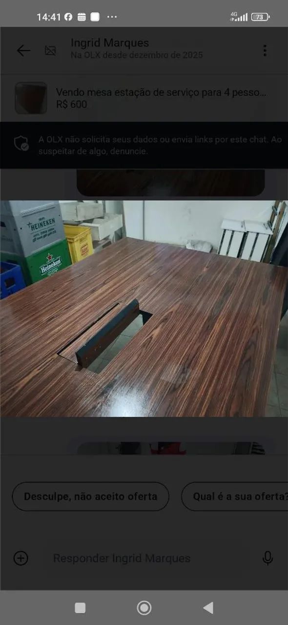Mesa estação de trabalho 4 pessoas. - Foto 3