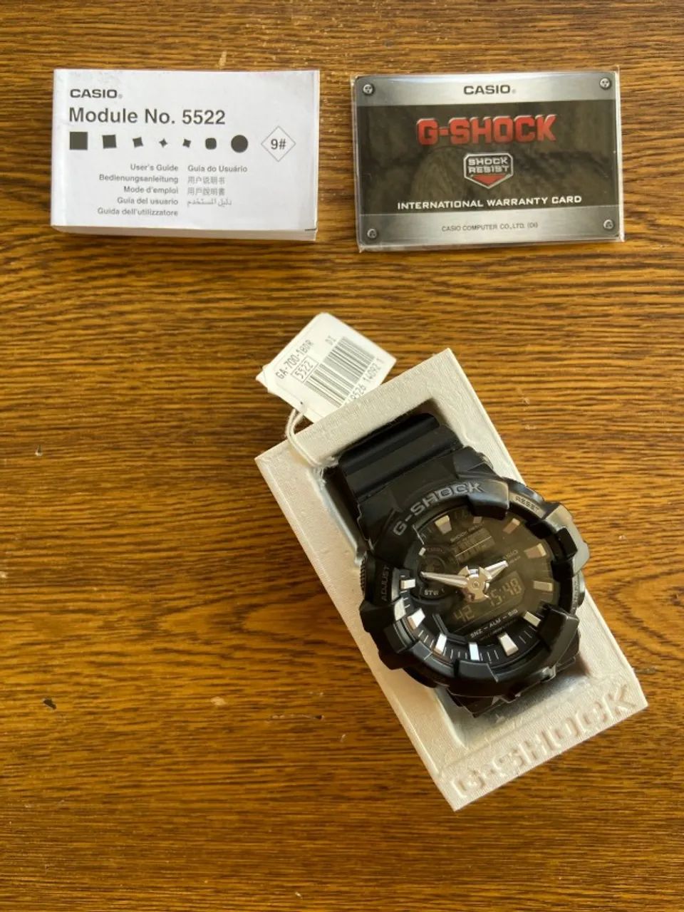 Relógio Casio G-Shock GA-700-1BDR (Módulo 5522) - Completo na Caixa - Foto 5