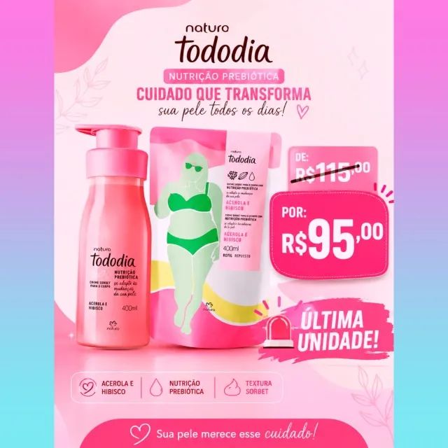 Kit Hidratante+Refil todo dia 