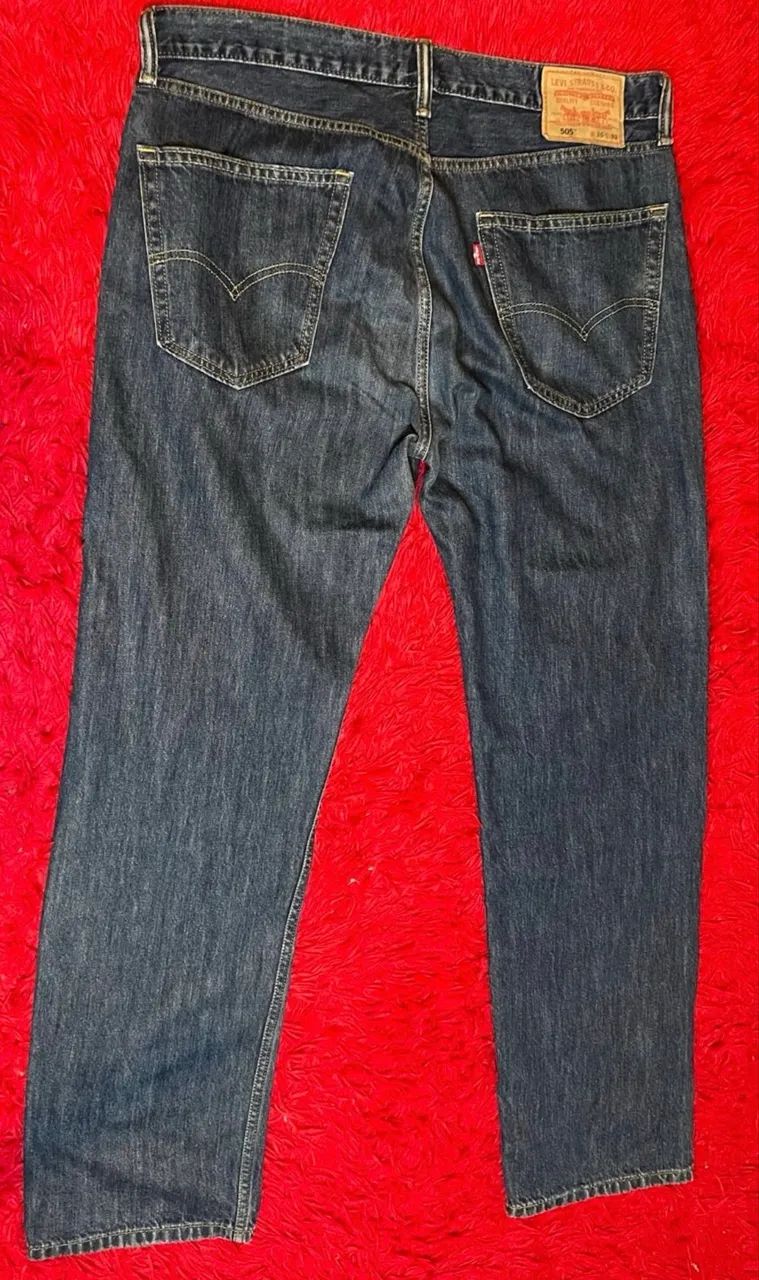 calça levis 505 vintage original - Foto 4