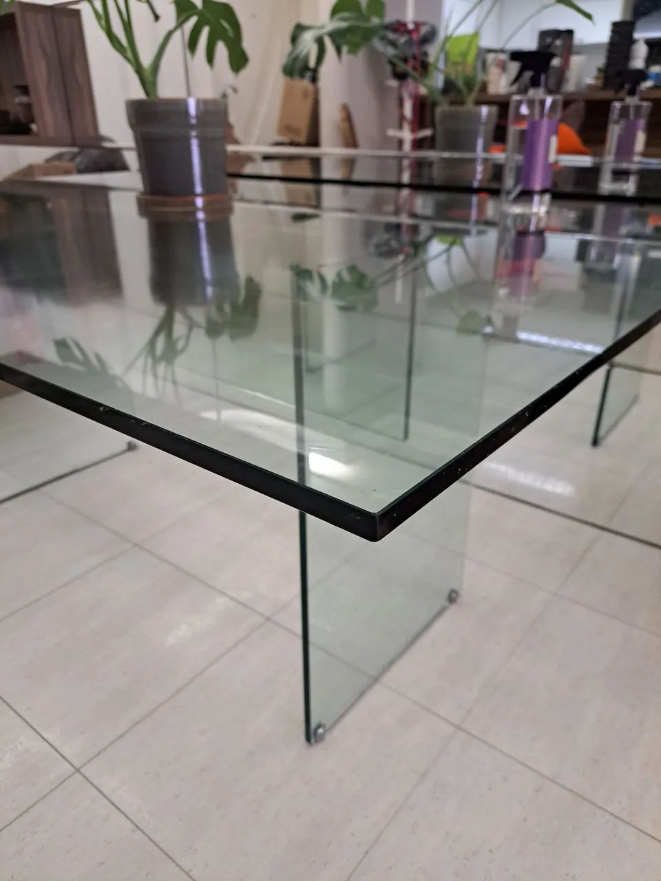 Mesa de vidro 6 lugares