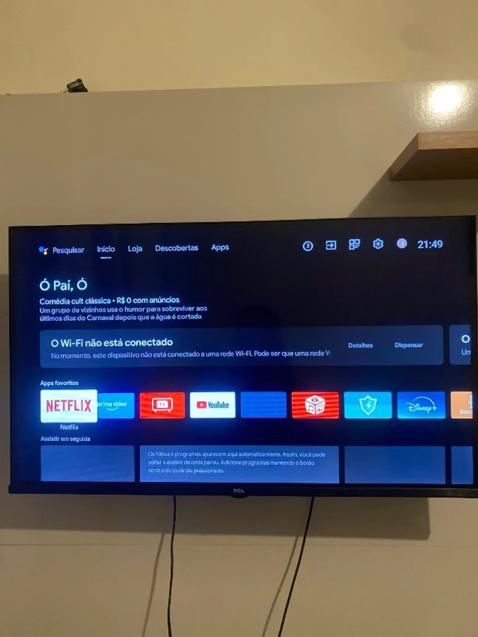 Smart TV TCL SEMP 32? LED Android TV - Modelo 32S615 - Perfeito Estado - Foto 2