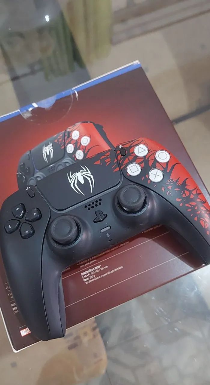 Controle PS5 DualSense Spider-Man 2 Edição Limitada + Hall Effect (Sem Drift) - Foto 2