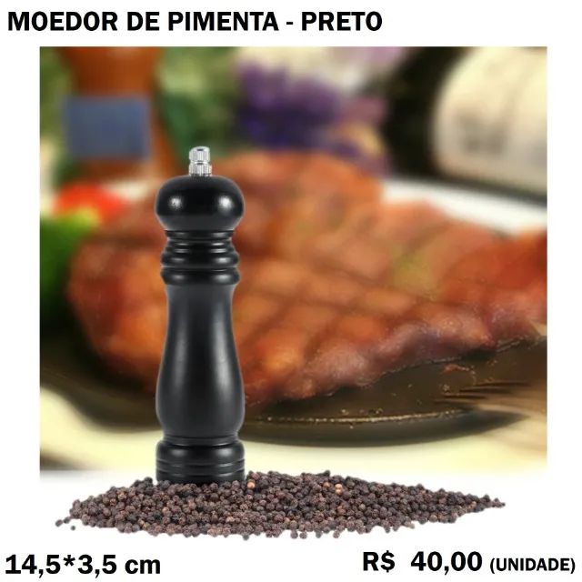 Moedor de Pimenta de Madeira