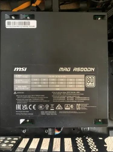 Fonte Msi Mag A500dn 500w 80 Plus Com Caixa - Foto 3