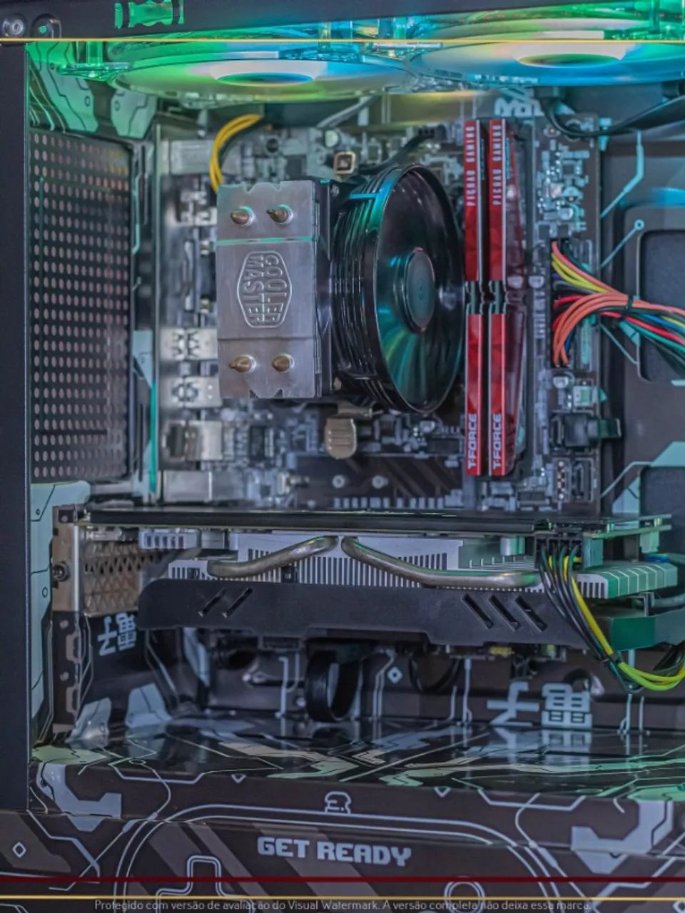 Setup Intel i5 8400, 16gb, 512gb SSD, RX 580 8gb, Air Cooler, Fonte 500W, Gab. Aigo - Foto 2