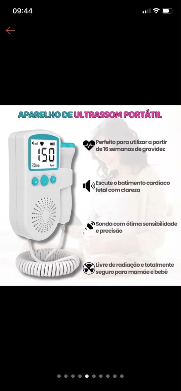 Ultrassom para ouvir os batimentos do bebê  - Foto 2