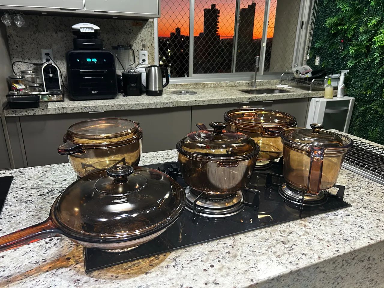 Panela de vidro. 