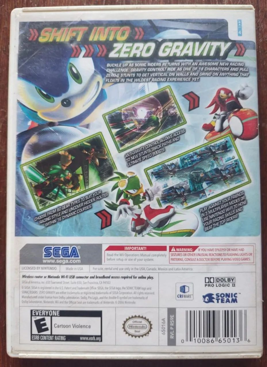 Sonic Riders Zero Gravity = R$: 100 - Foto 5