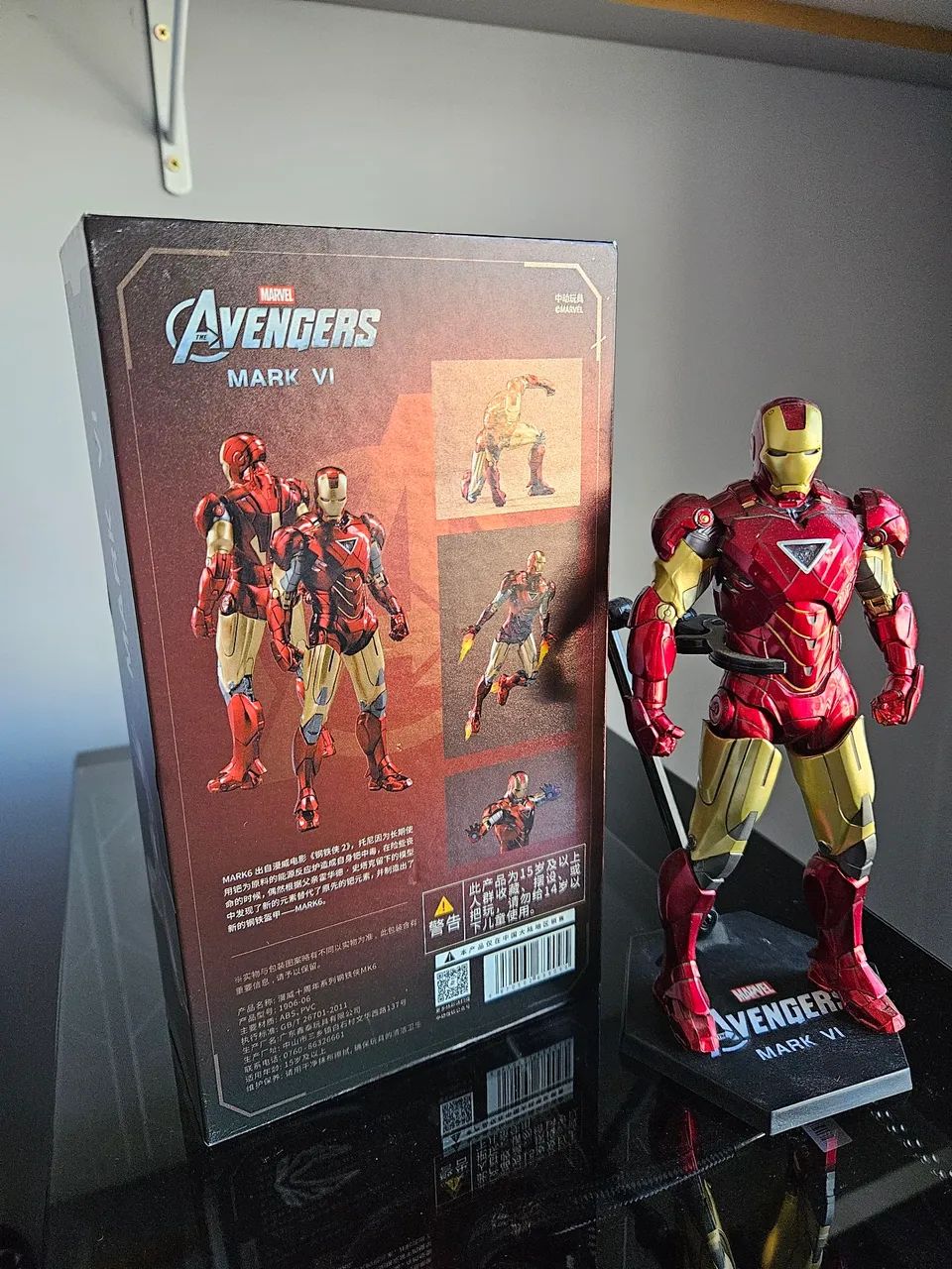 Homen de Ferro Mark 6 escala 1:10 18cm - Foto 4
