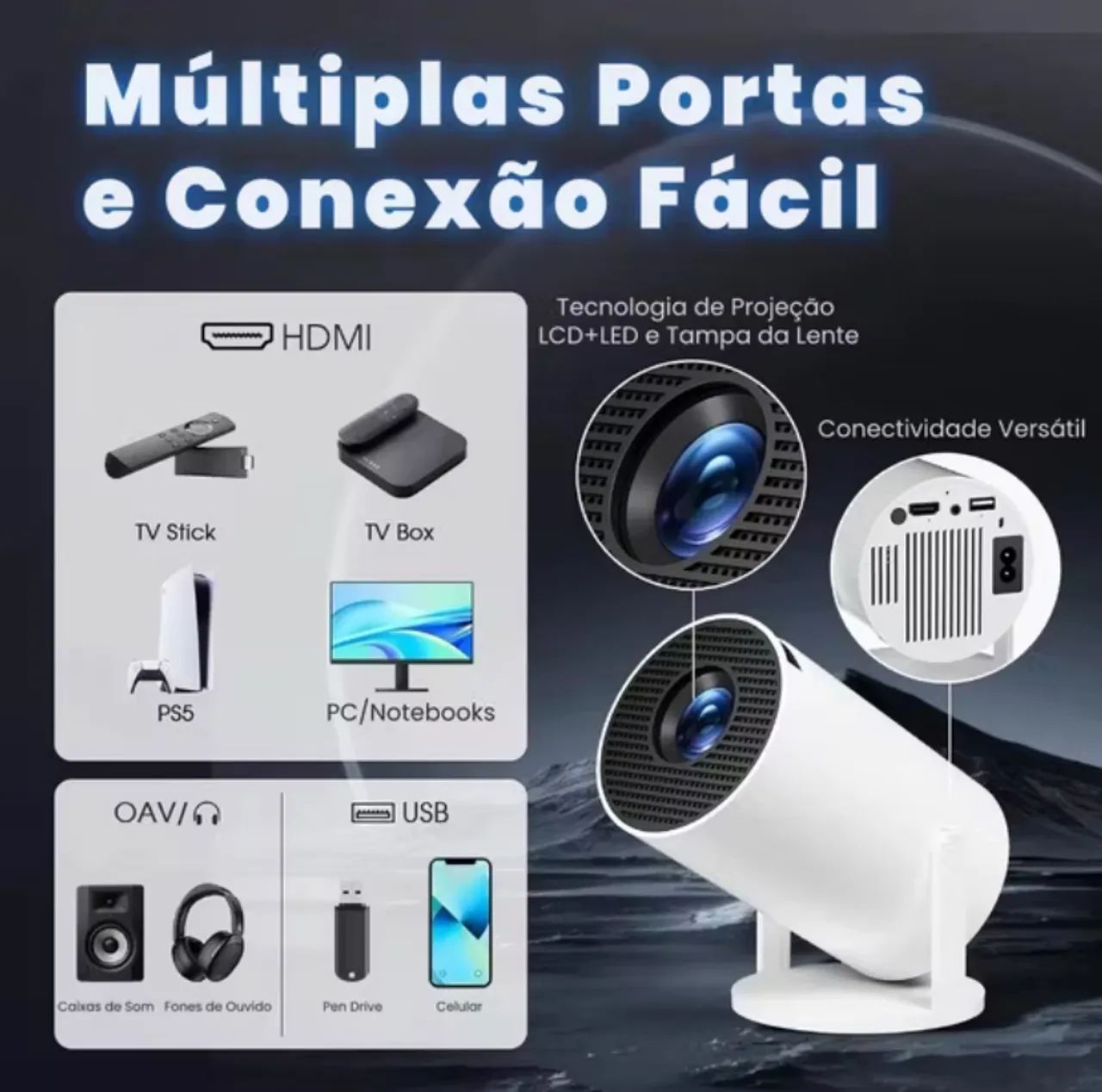 Projetor 4K Android  - Foto 3