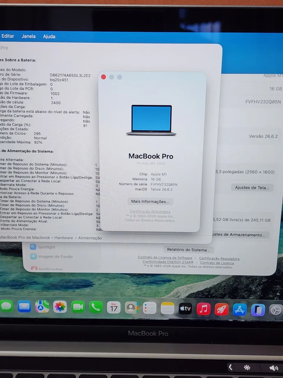 MacBook Pro M1 16gb 256SSD 2020  - Foto 3