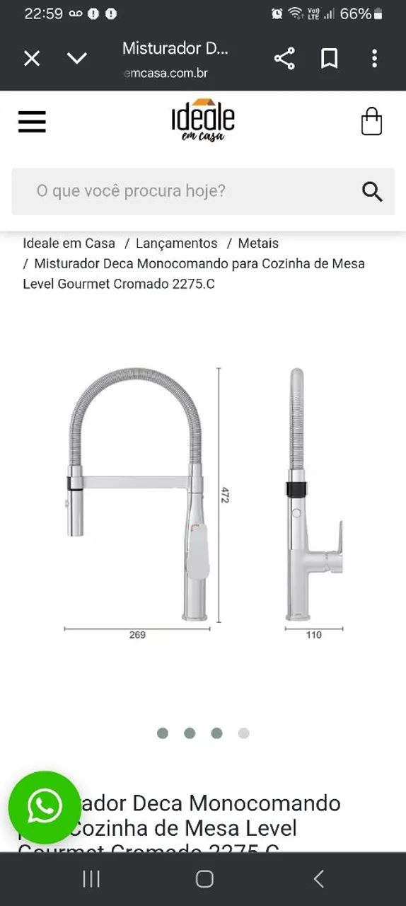 Faucet gourmet monomando Deca64962665484161122