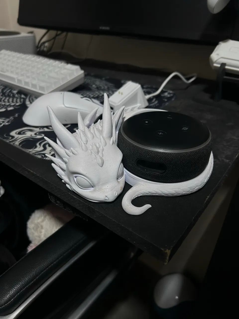 Alexa Echo Dot 3ª Geração - Preta já com suporte  - Foto 2