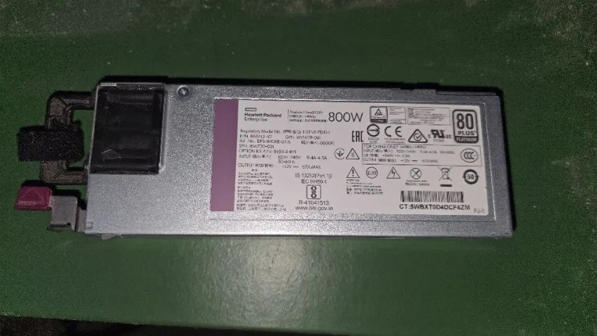 Fonte Servidor HP HSTNS-PD41-1 800w Plus Platinum - Servidor