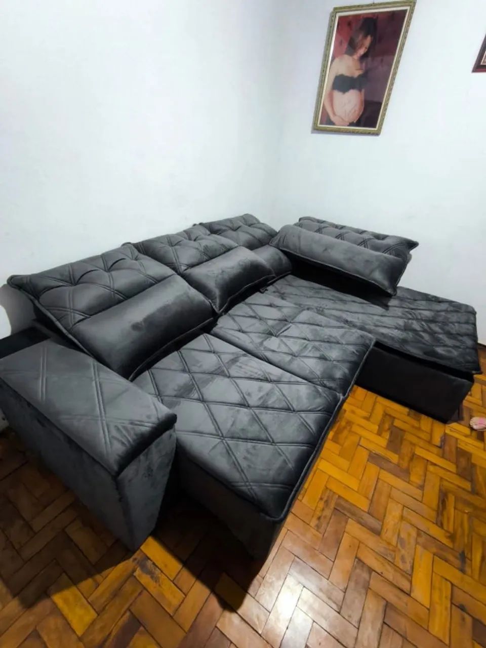 Sofá de canto retrátil e reclinável novo  - Foto 2