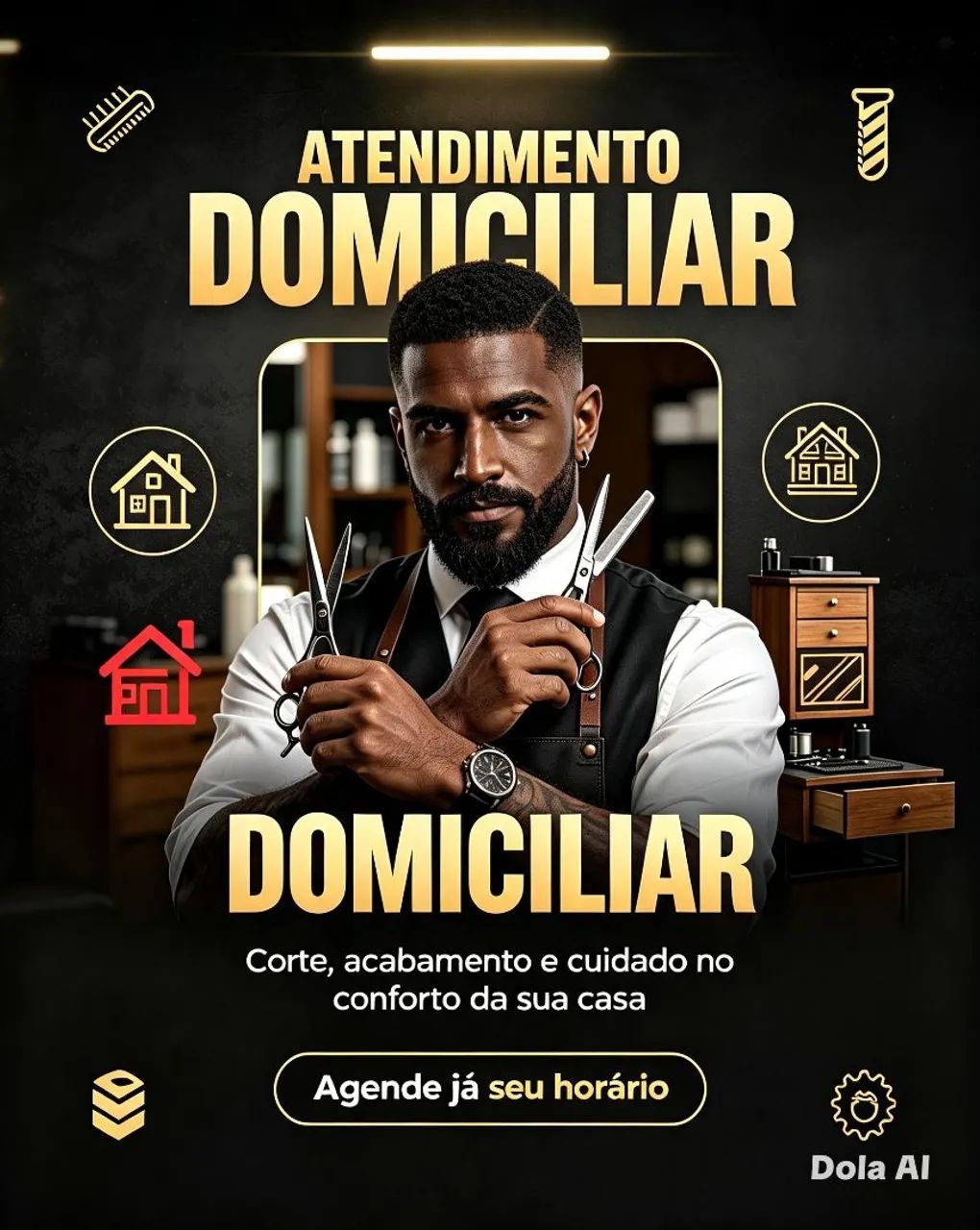 ? Atendo em domicílio  qualidade até você!