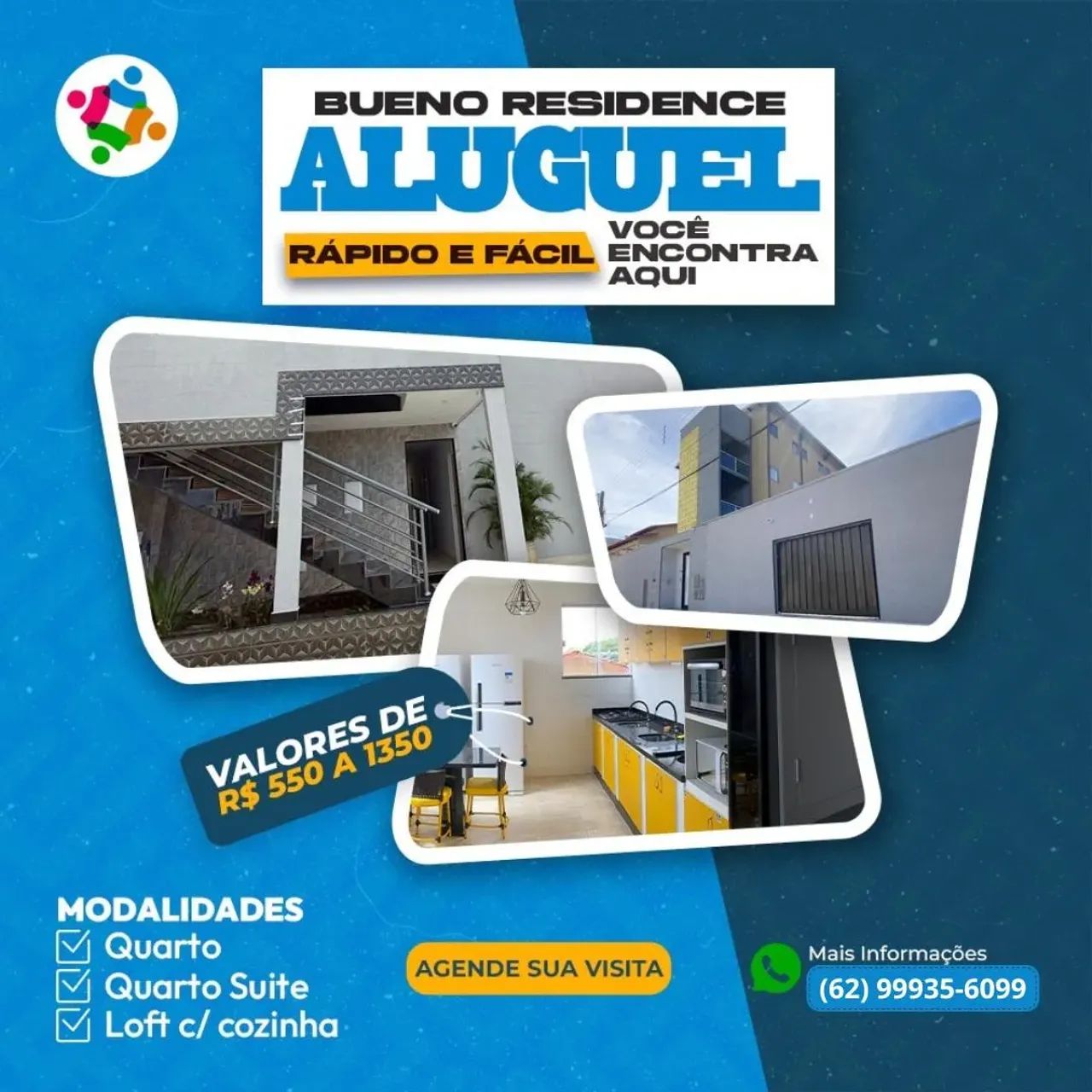 kit net mobiliada com e sem suite