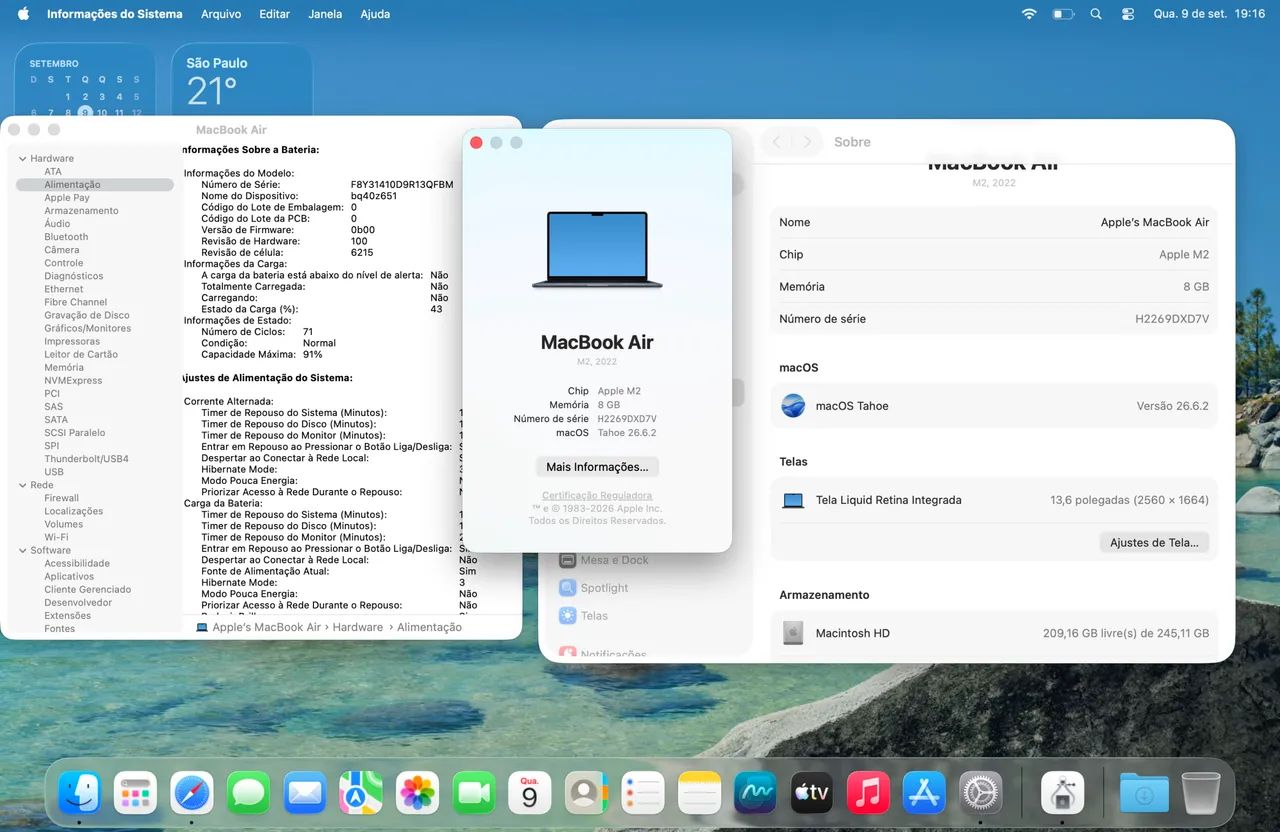 MacBook Air M2 (2022) com caixa - Foto 5