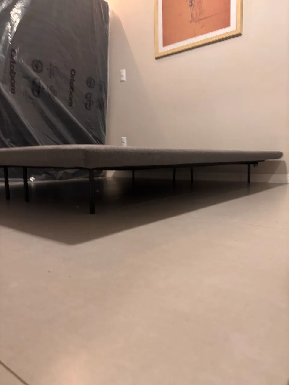 Cama King Vivar - base + colchão  - Foto 3