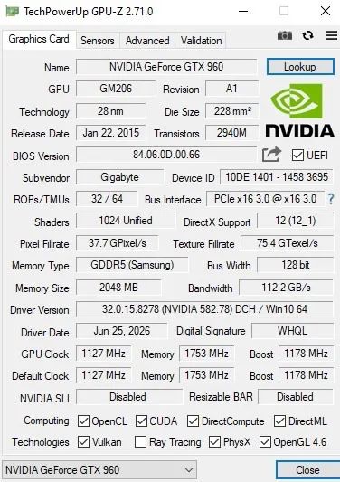 GTX 960 2GB NVIDIA GDDR5 - Foto 2
