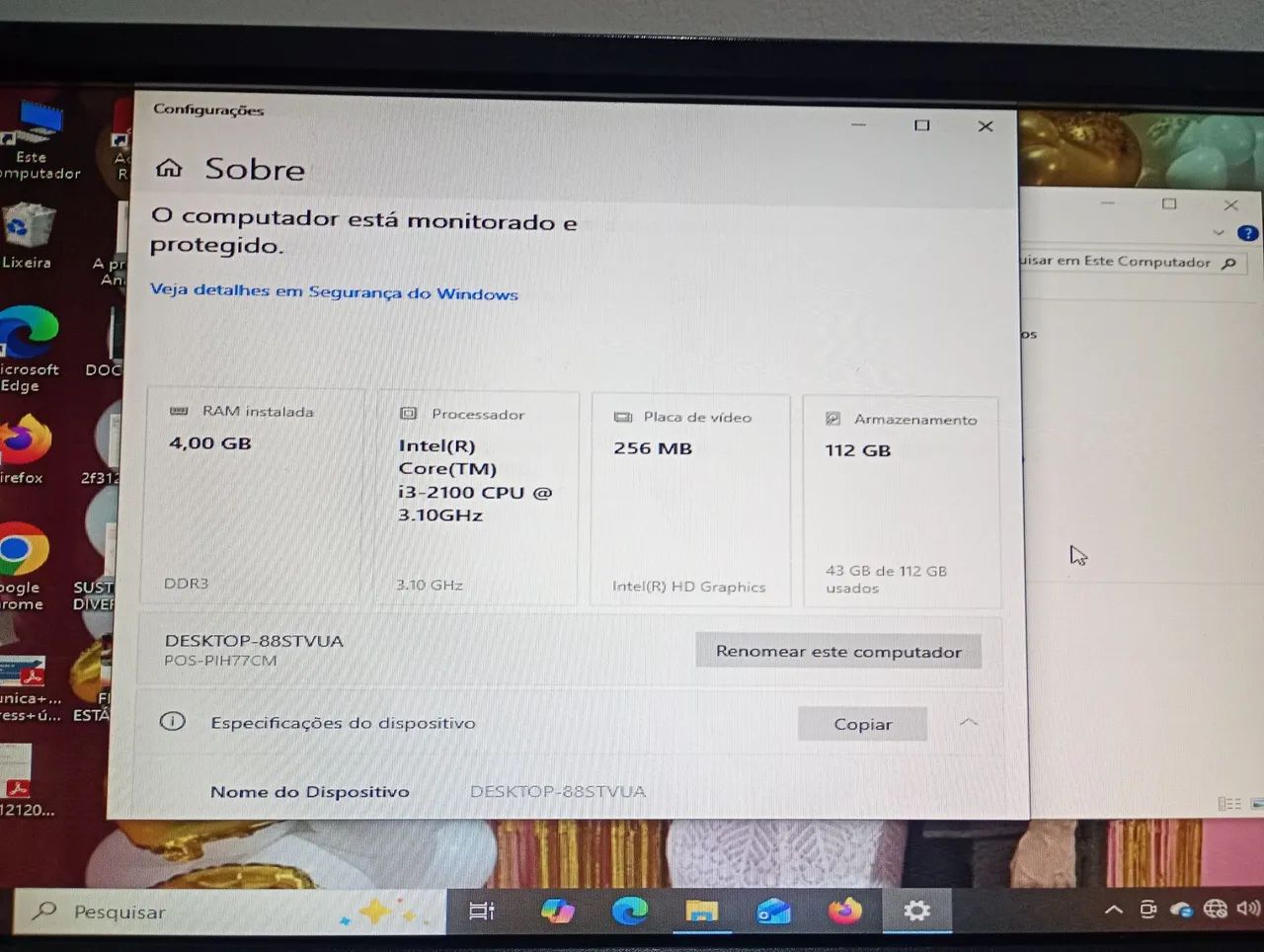 PC DESKTOP À VENDA - SSD 112 GB - Foto 4