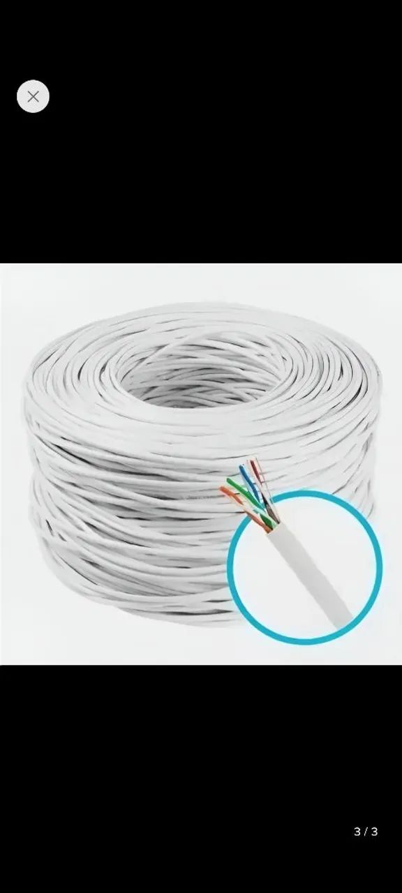 Cabo de rede furukawa cat5e branco 305m - Foto 3