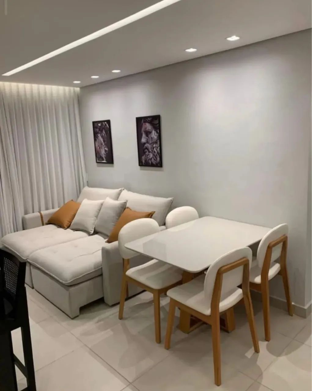 Conjunto Mesa de Jantar Com 4 Cadeiras - Medidas 120x80