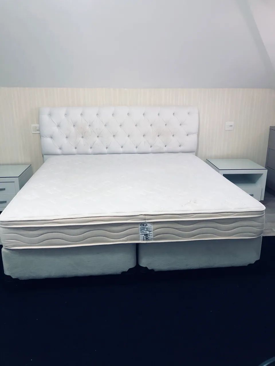 Cama box king Size com colchão  - Foto 5