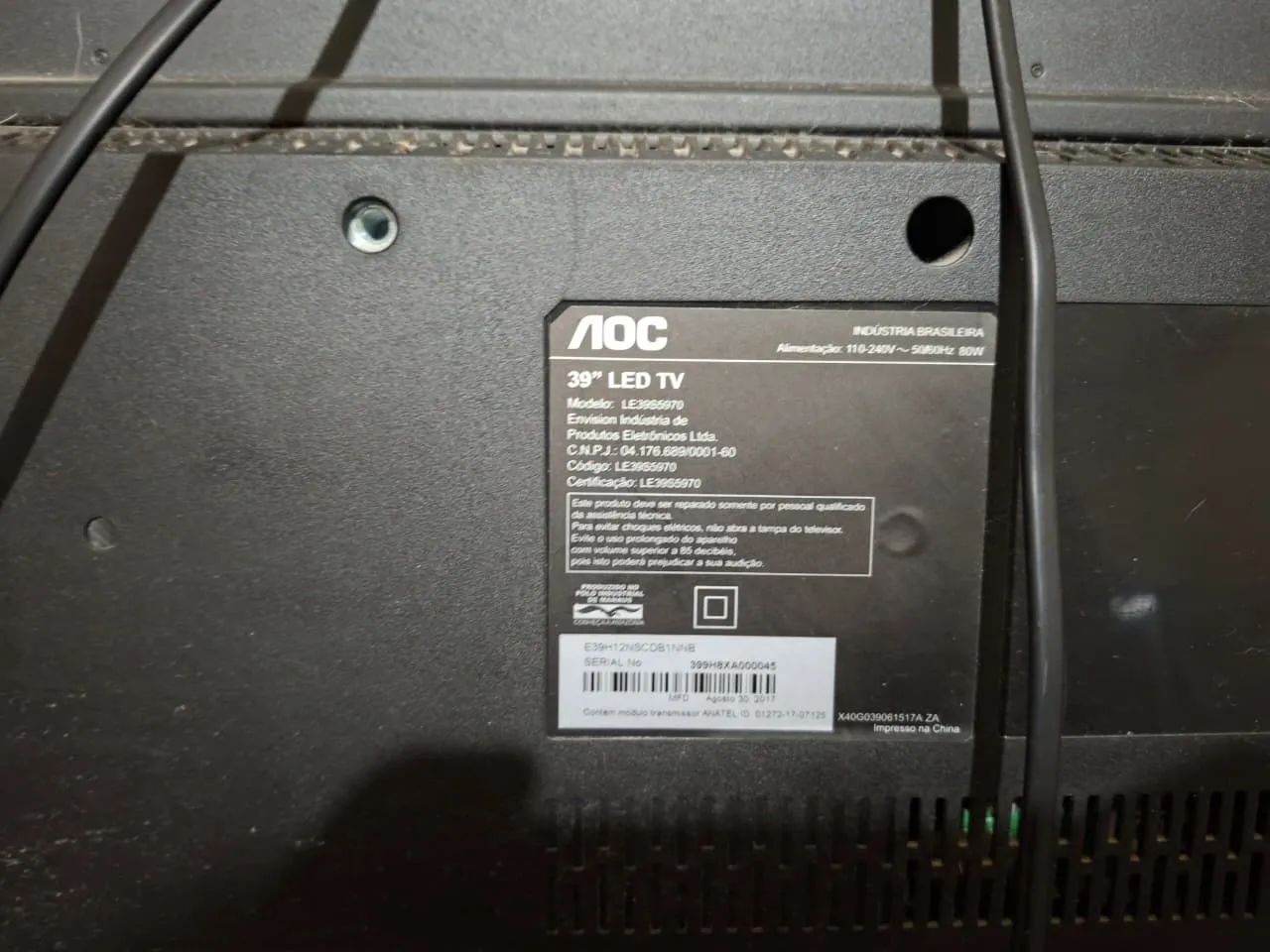TV AOC 39" LED 