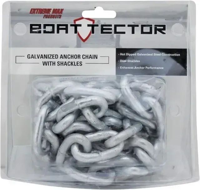 Corrente De Ancoragem Galvanizada Extreme Max Boattector 1,5m com manilhas