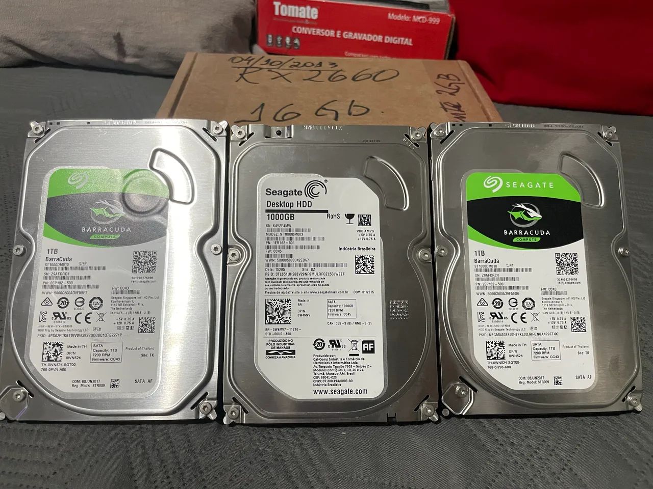 KIT 3 HDD 1TB SEAGATE COMPUTE 
